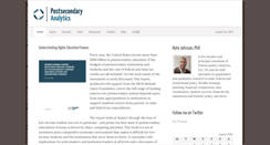 Desktop Screenshot of postsecondaryanalytics.com